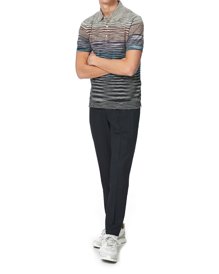 Herren | Poloshirts | Missoni | Degradé Knitted Short Sleeve Polo Multicolour