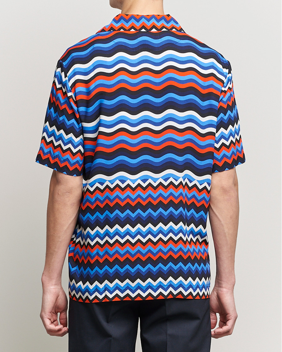Herren | Hemden | Missoni | Zig Zag Bowling Shirt Navy/Red