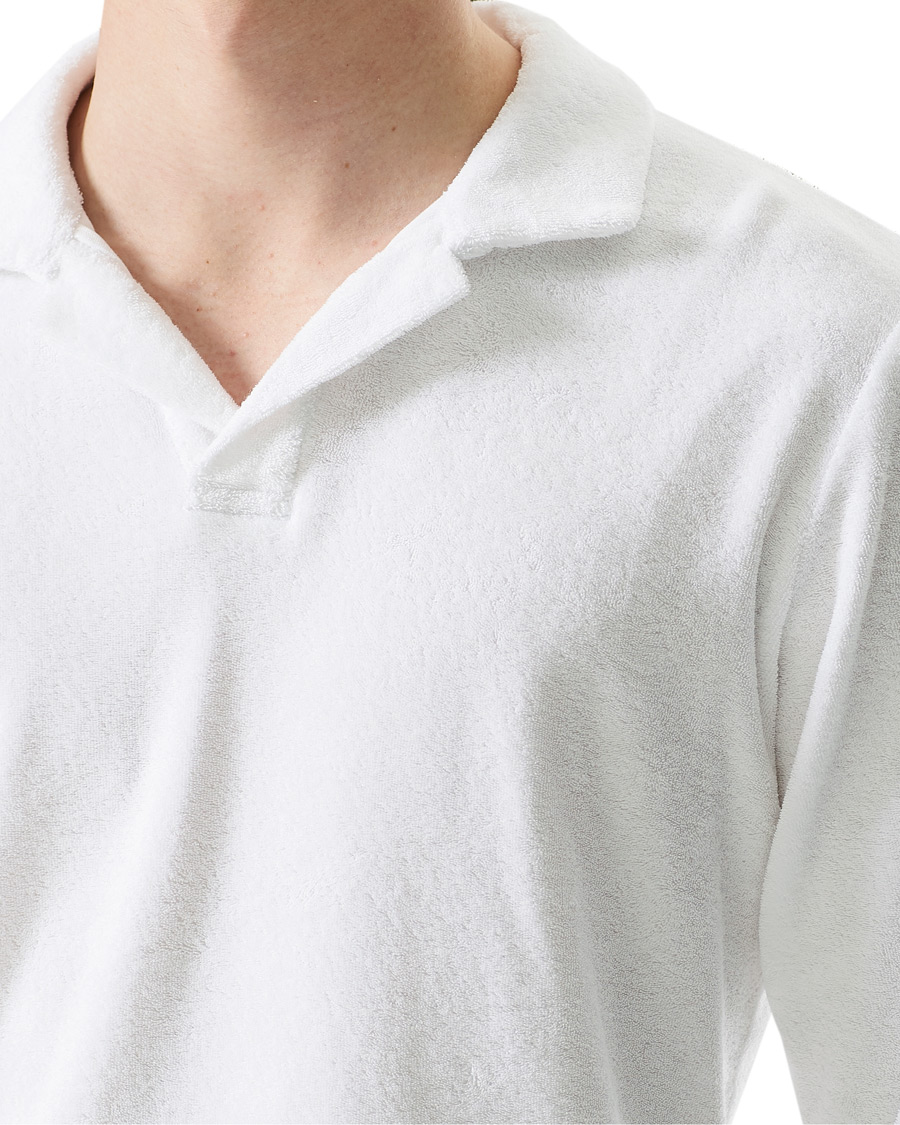 Herren | Pullover | Orlebar Brown | Terry Long Sleeve Polo White