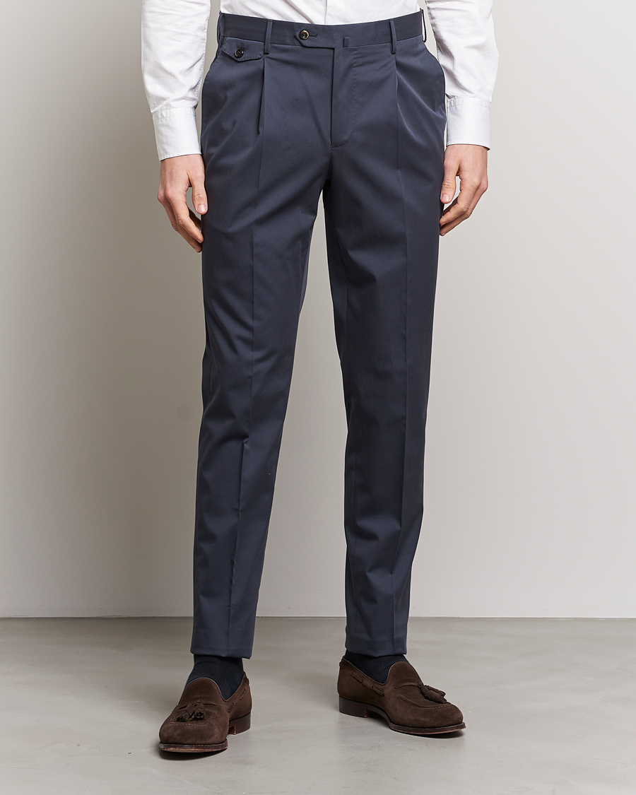 Herren | Hosen | PT01 | Gentleman Fit Silkochino Trousers Navy