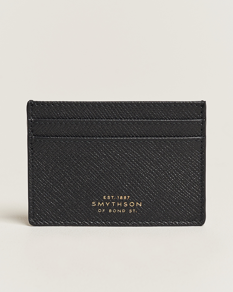 Herren | Smythson Panama Flat Cardholder Black | Smythson | Panama Flat Cardholder Black