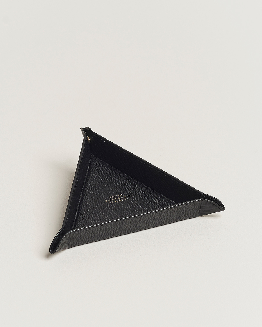 Herren | Smythson Panama Leather Coin Tray Black | Smythson | Panama Leather Coin Tray Black