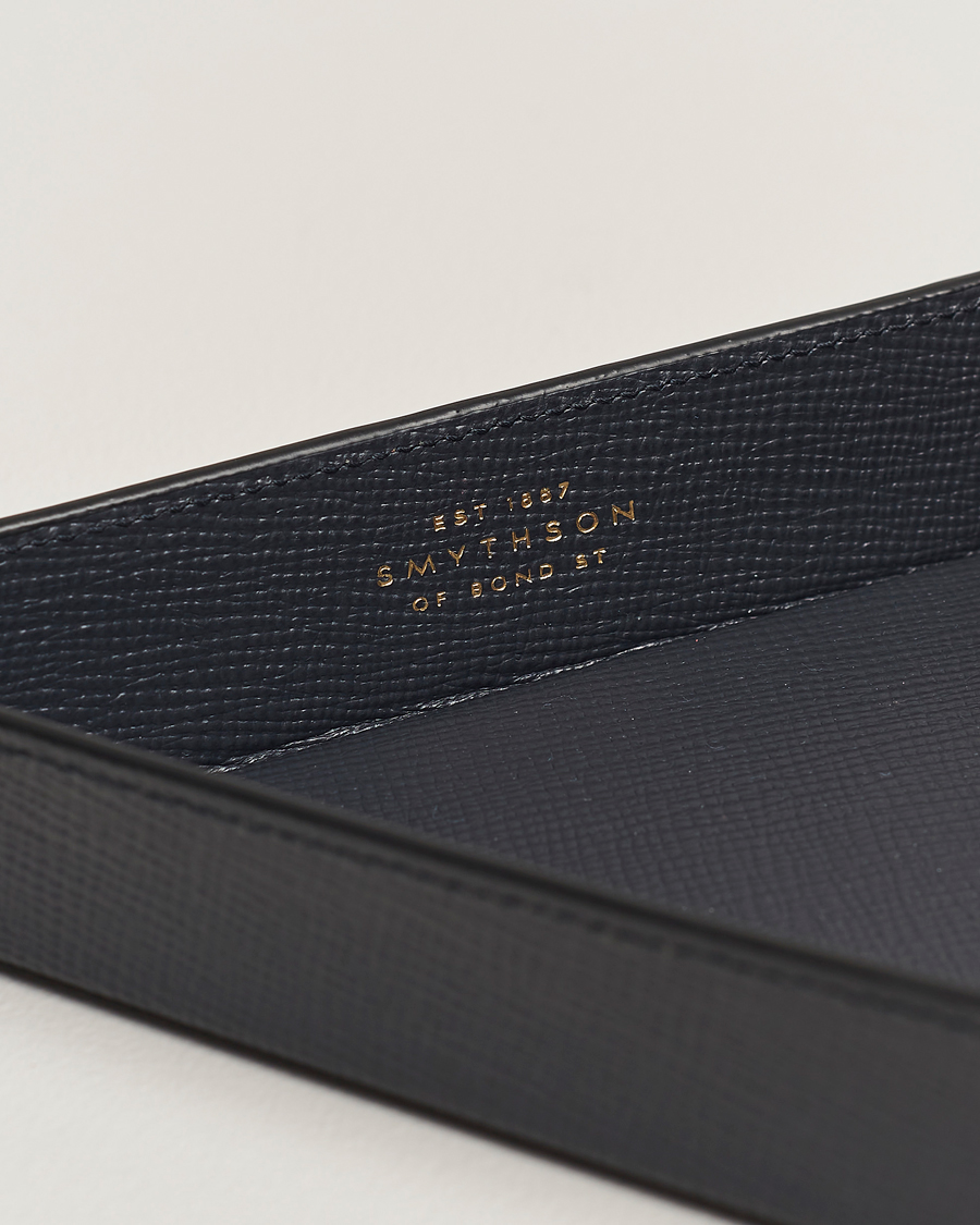 Herren | Smythson Panama Leather Coin Tray Navy | Smythson | Panama Leather Coin Tray Navy