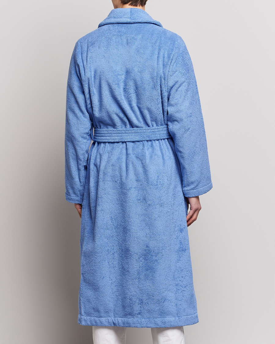 Herren | Schlafanzüge & Bademäntel | Tekla | Organic Terry Classic Bathrobe Clear Blue