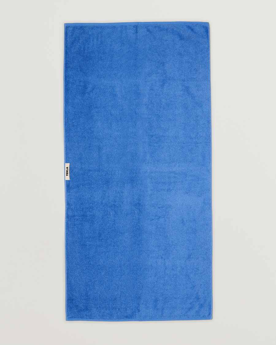 Herren | Handtücher | Tekla | Organic Terry Bath Towel Clear Blue
