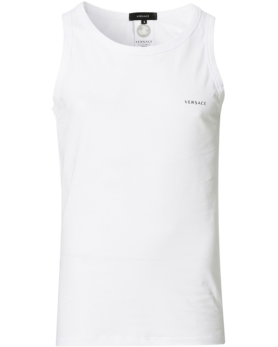 Herren | T-Shirts | Versace | Logo Tank Top White