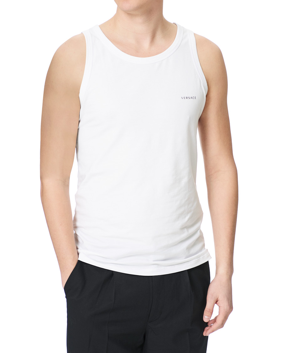 Herren | T-Shirts | Versace | Logo Tank Top White