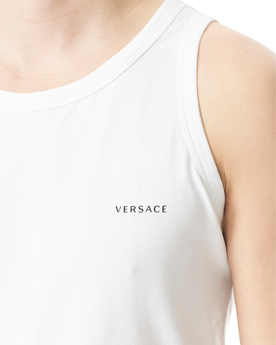 Herren | T-Shirts | Versace | Logo Tank Top White