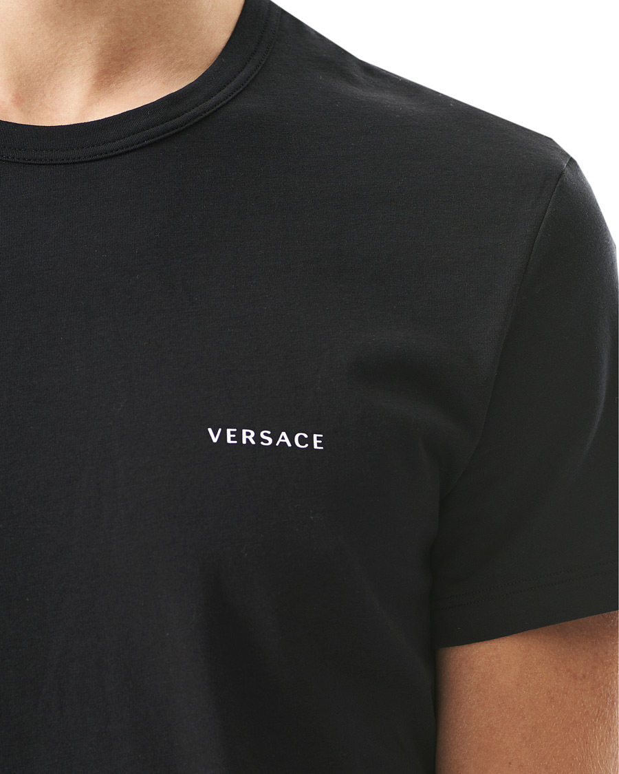 Herren | T-Shirts | Versace | 2-Pack Logo Tee Black/White
