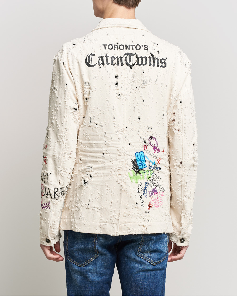 Herren | Sakkos | Dsquared2 | Painted Military Blazer Light Beige