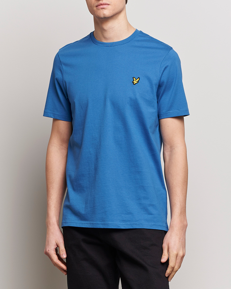 Herren | Kurzarm T-Shirt | Lyle & Scott | Crew Neck Organic Cotton T-Shirt Spring Blue