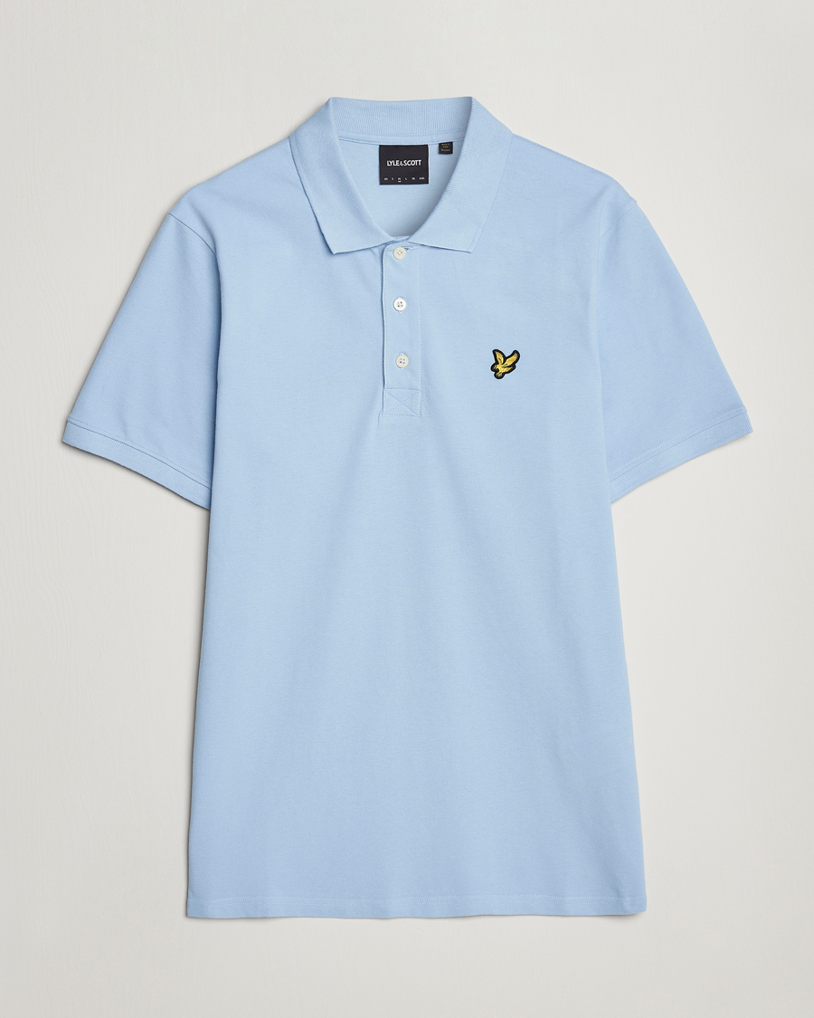Herren | Poloshirts | Lyle & Scott | Plain Pique Polo Light Blue
