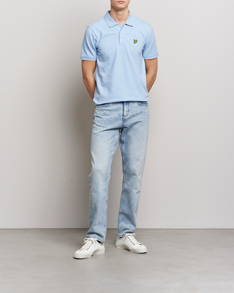 Herren | Poloshirts | Lyle & Scott | Plain Pique Polo Light Blue