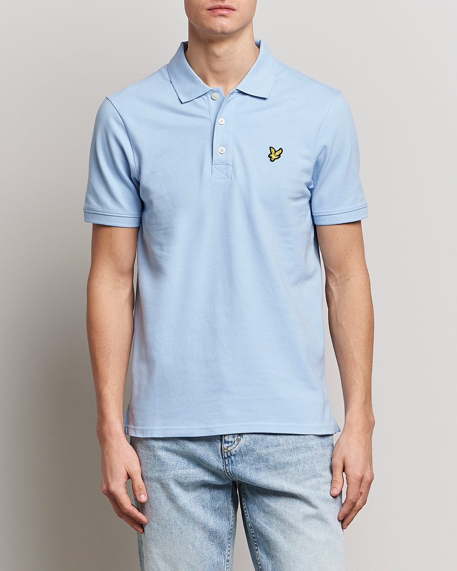 Herren | Poloshirts | Lyle & Scott | Plain Pique Polo Light Blue