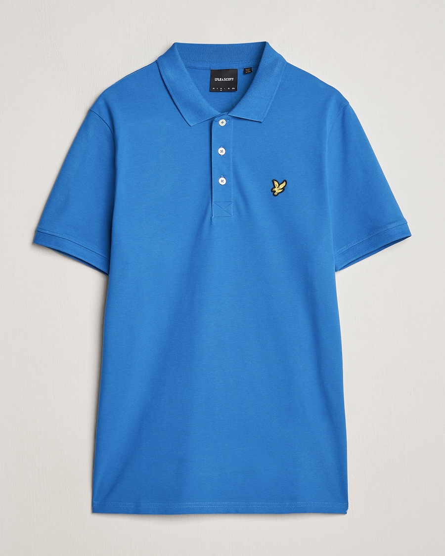 Herren | Poloshirts | Lyle & Scott | Plain Pique Polo Spring Blue