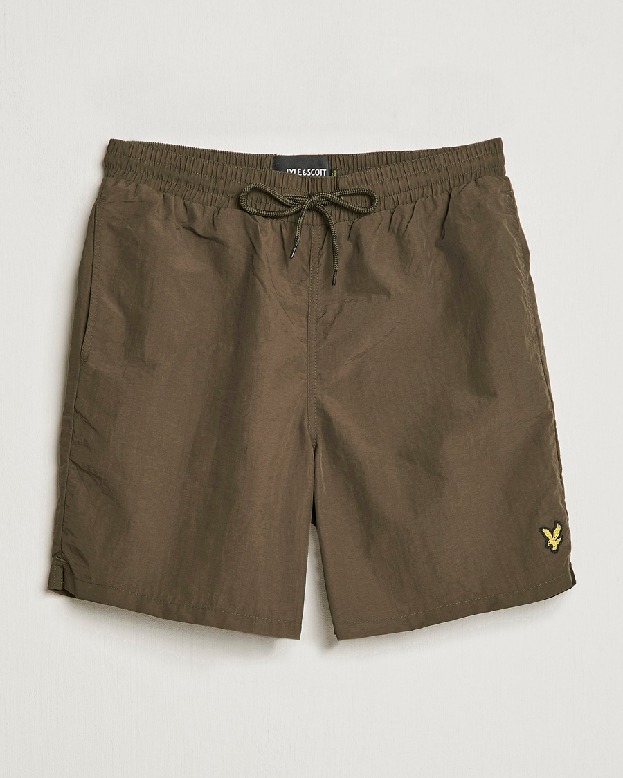 Herren | Badehosen | Lyle & Scott | Plain Swimshorts Olive