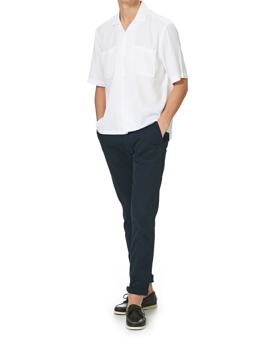 Herren | Hemden | BOSS BLACK | BOSS Lars Resort Collar Short Sleeve Shirt White