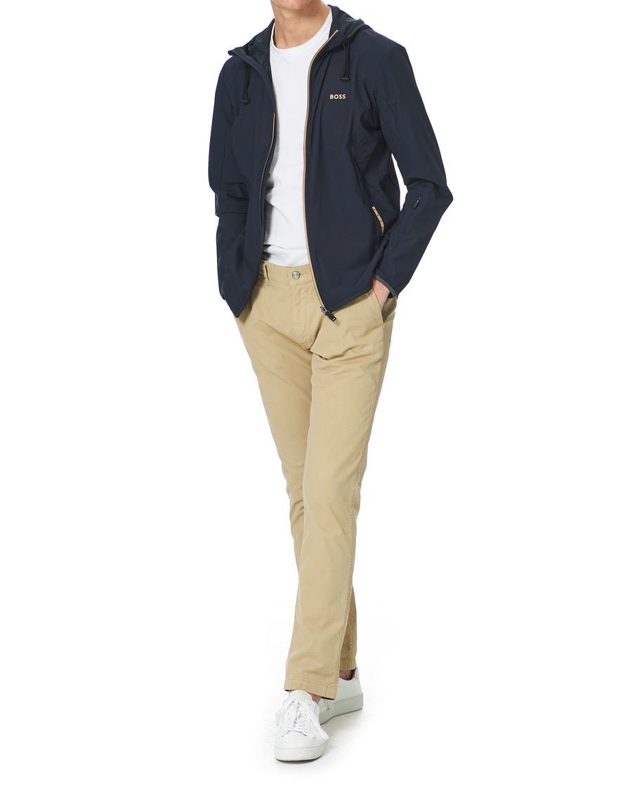 Herren | Pullover | BOSS GREEN | BOSS Athleisure Swoven Zip Jacket Dark Blue