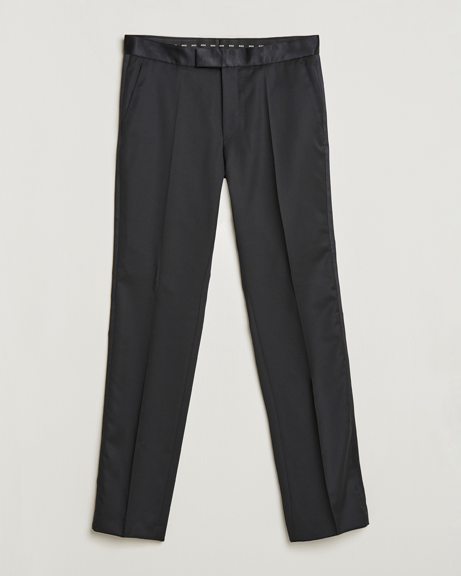 Herren | Hosen | BOSS BLACK | Lenon Tuxedo Trousers Black
