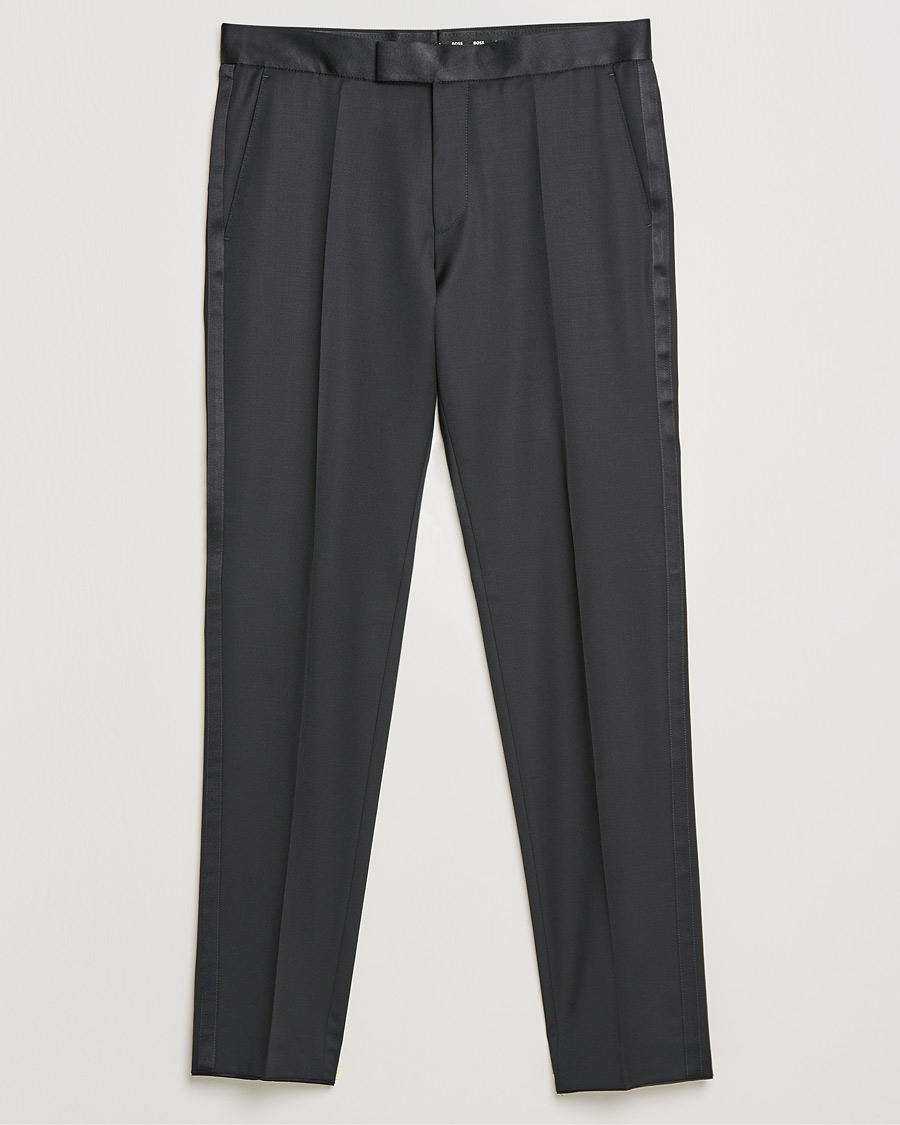 Herren | Hosen | BOSS BLACK | Genius Tuxedo Trousers Black