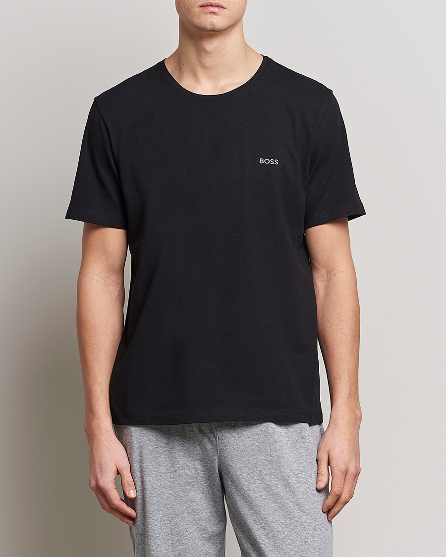 Herren | T-Shirts | BOSS BLACK | Loungewear Small Logo Tee Black