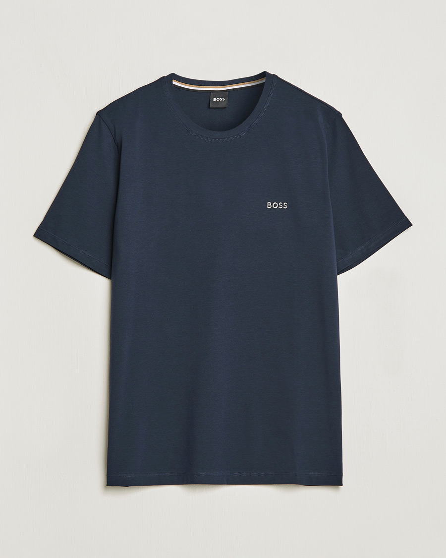 Herren | T-Shirts | BOSS BLACK | Loungewear Small Logo Tee Navy