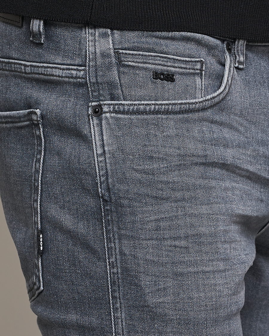 Herren | Jeans | BOSS BLACK | Delaware Slim Fit Stretch Jeans Medium Grey