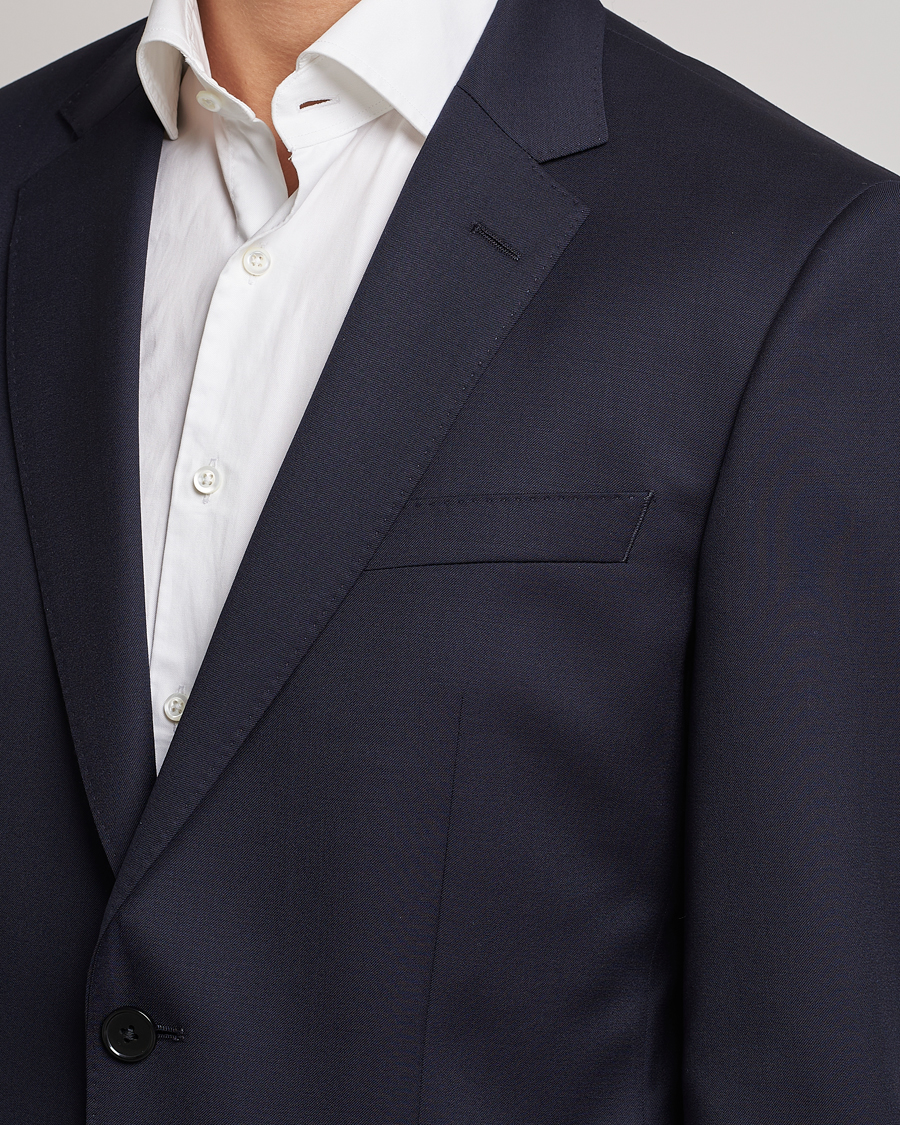 Herren | Sakkos | BOSS BLACK | Huge Slim Fit Wool Blazer Dark Blue