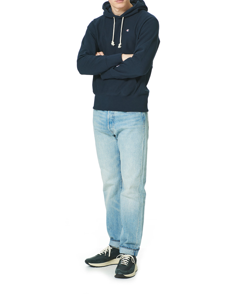 Herren | Pullover | Champion | Reverse Weave Soft Fleece Hood Sky Captain