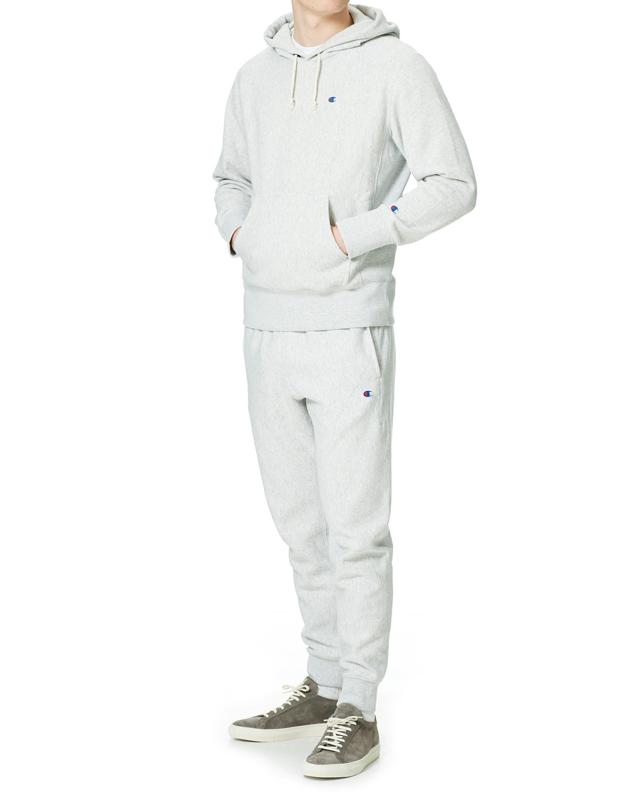 Herren | Pullover | Champion | Reverse Weave Soft Fleece Hood Gray Melange