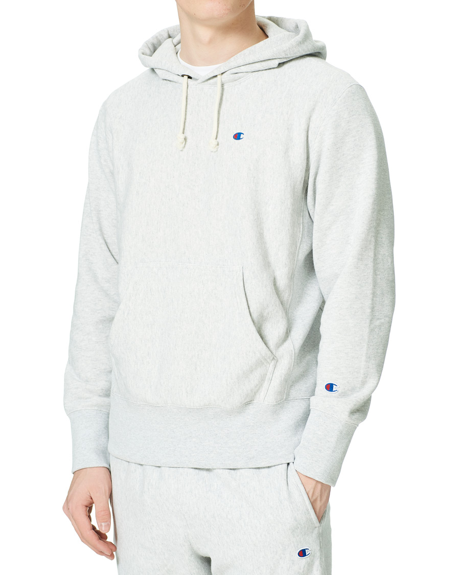 Herren | Pullover | Champion | Reverse Weave Soft Fleece Hood Gray Melange