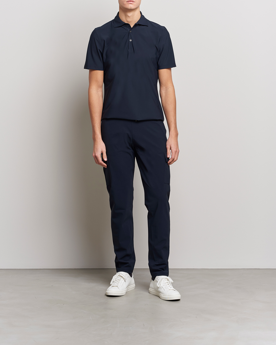 Herren | Poloshirts | Stenströms | Active Jersey Sport Polo Navy