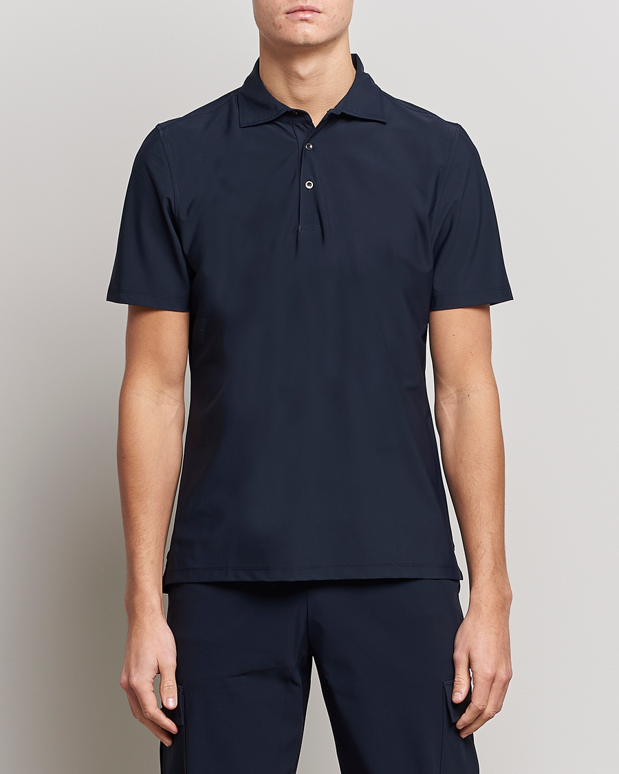 Herren | Poloshirts | Stenströms | Active Jersey Sport Polo Navy