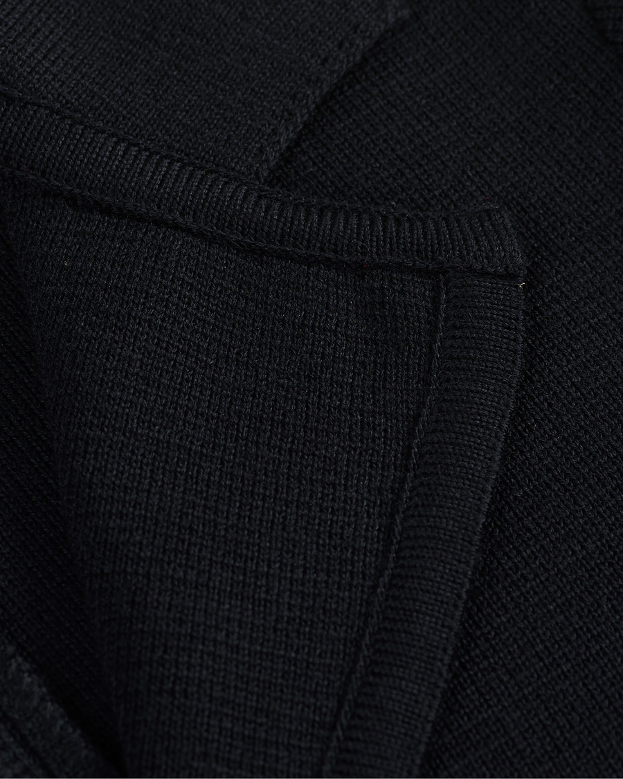 Herren | Sakkos | Stenströms | Milano Knitted Merino Blazer Navy