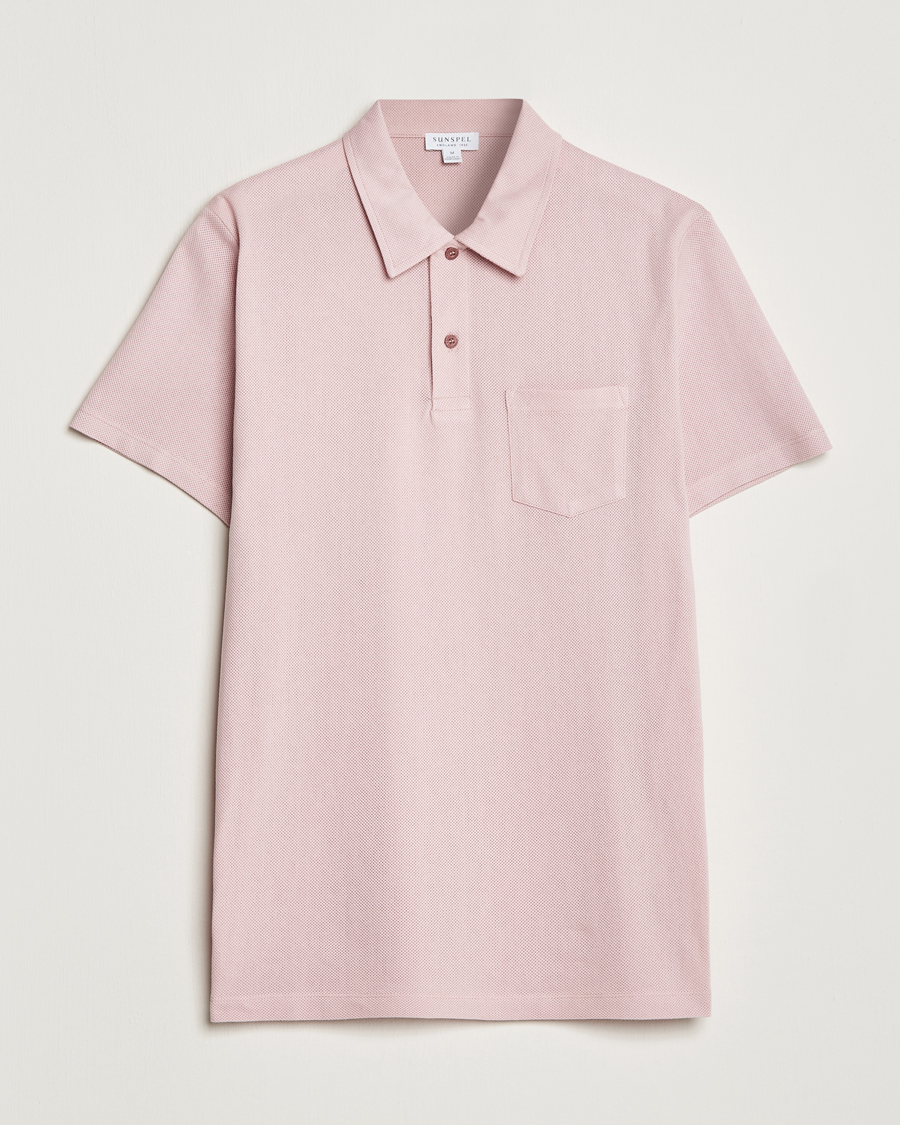 Herren | Poloshirts | Sunspel | Riviera Polo Shirt Shell Pink