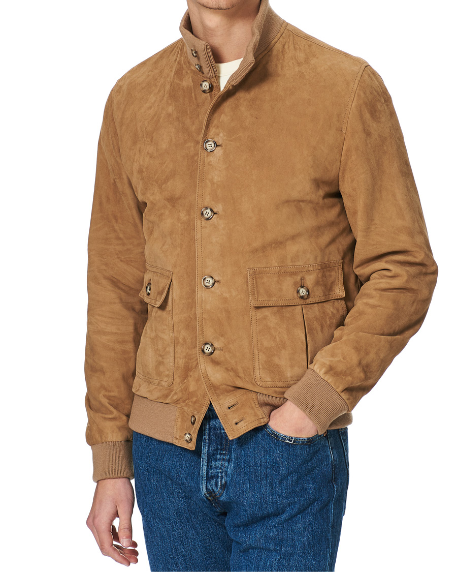 Herren | Jacken | Valstar | Valstarino Suede Jacket Light Brown