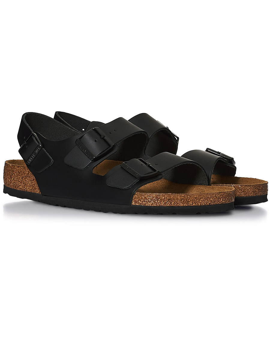 Herren | BIRKENSTOCK Milano Classic Footbed Black Leather | BIRKENSTOCK | Milano Classic Footbed Black Leather