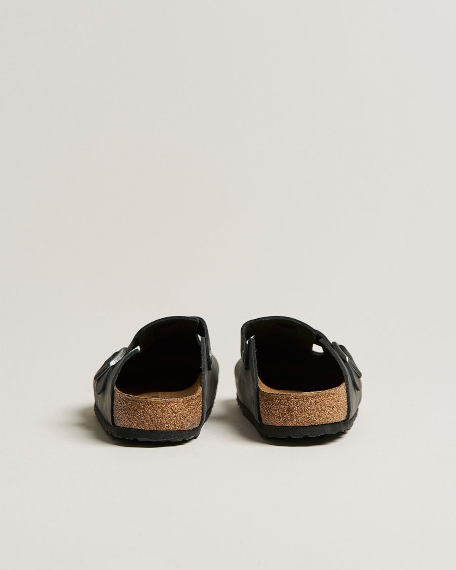 Herren | Sandalen & Pantoletten | BIRKENSTOCK | Boston Classic Footbed Black Oiled Leather
