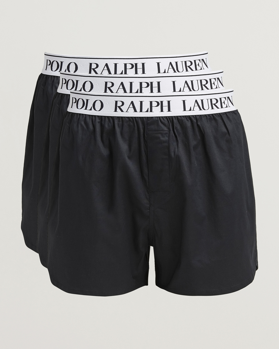 Herren | Unterwäsche | Polo Ralph Lauren | 3-Pack Elastic Boxer Black
