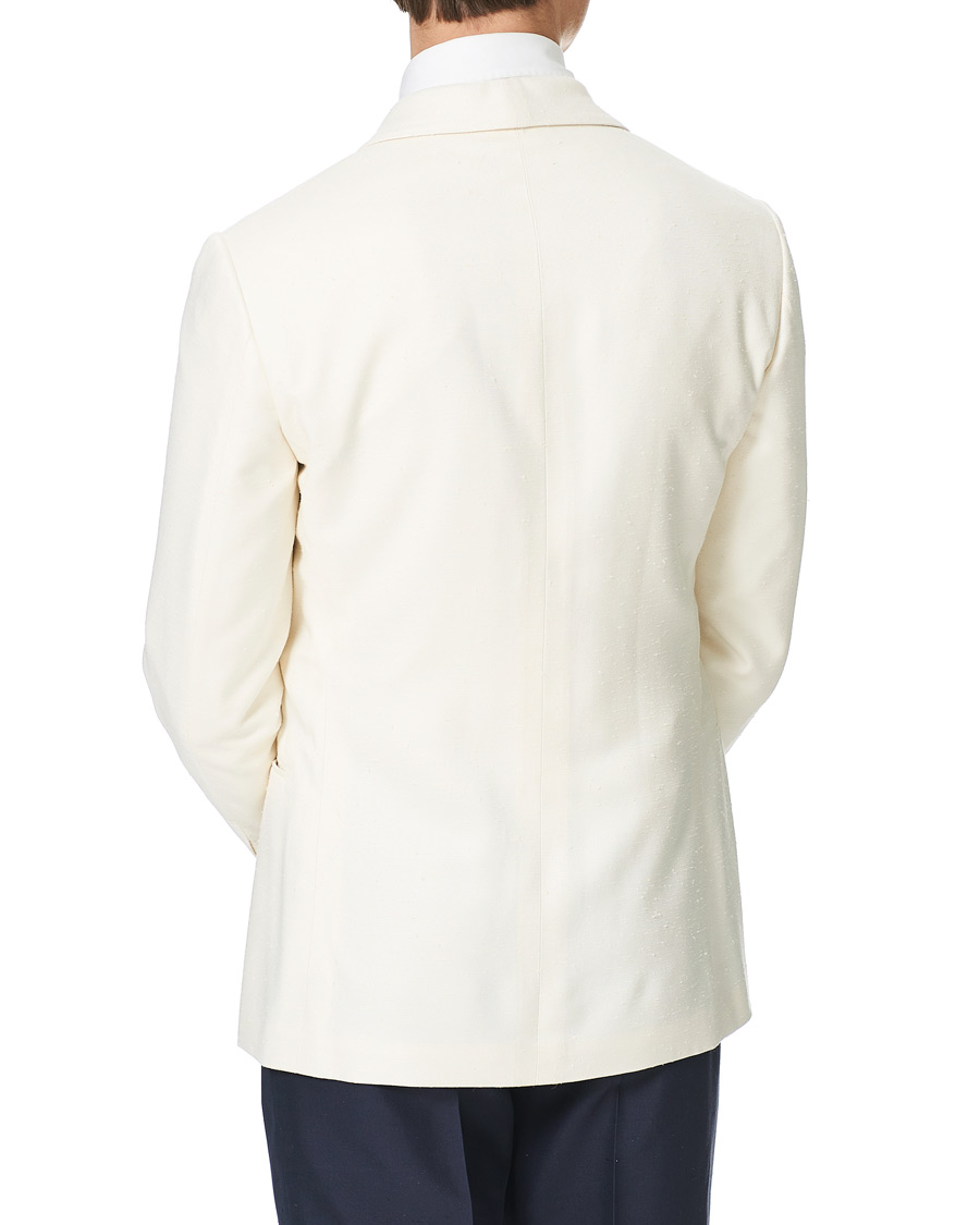 Herren | Sakkos | Ralph Lauren Purple Label | Double Breasted Mulberry Silk Blazer Cream