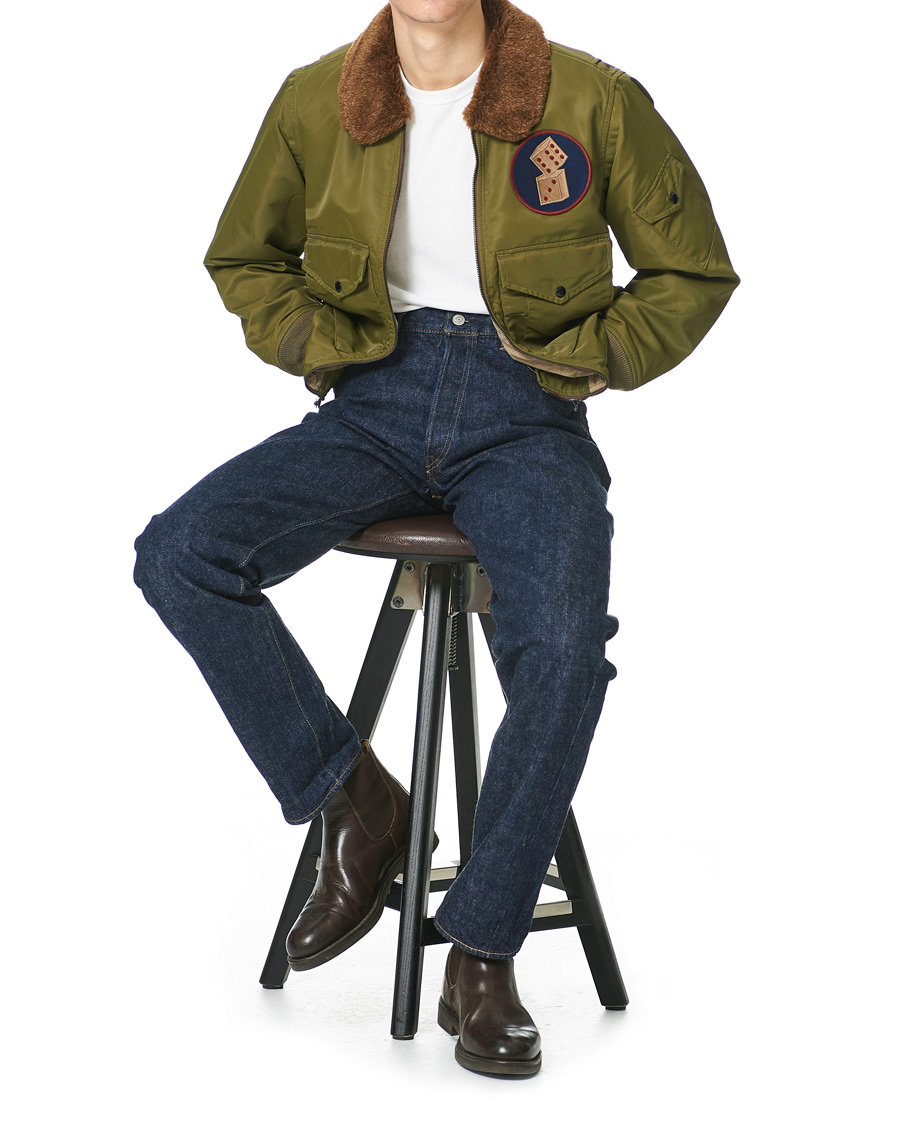 Herren | Jacken | RRL | Filton Shearling Bomber Olive