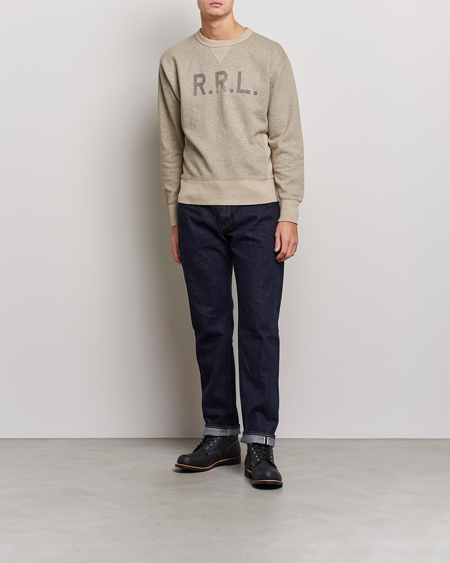 Herren | Pullover | RRL | Double V Sweatshirt Trainer Heather
