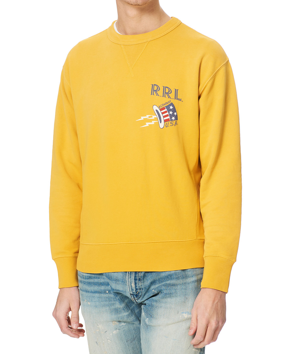 Herren | Pullover | RRL | Graphic Logo Sweatshirt Yellow