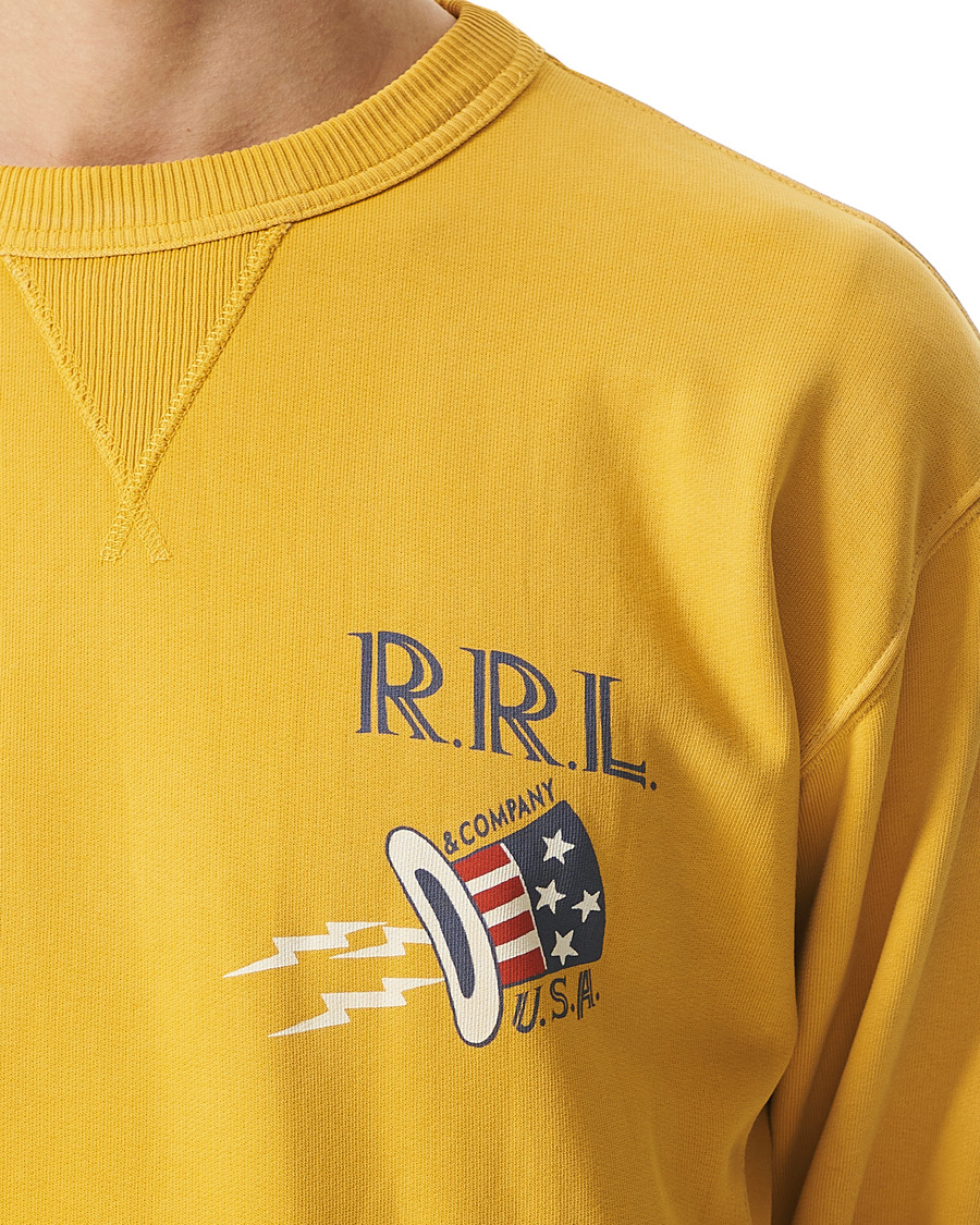 Herren | Pullover | RRL | Graphic Logo Sweatshirt Yellow