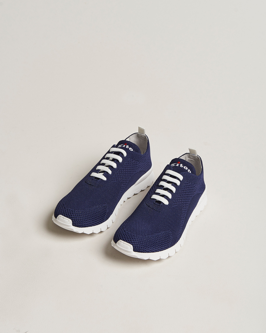 Herren | Kiton Mesh Running Sneakers Navy | Kiton | Mesh Running Sneakers Navy
