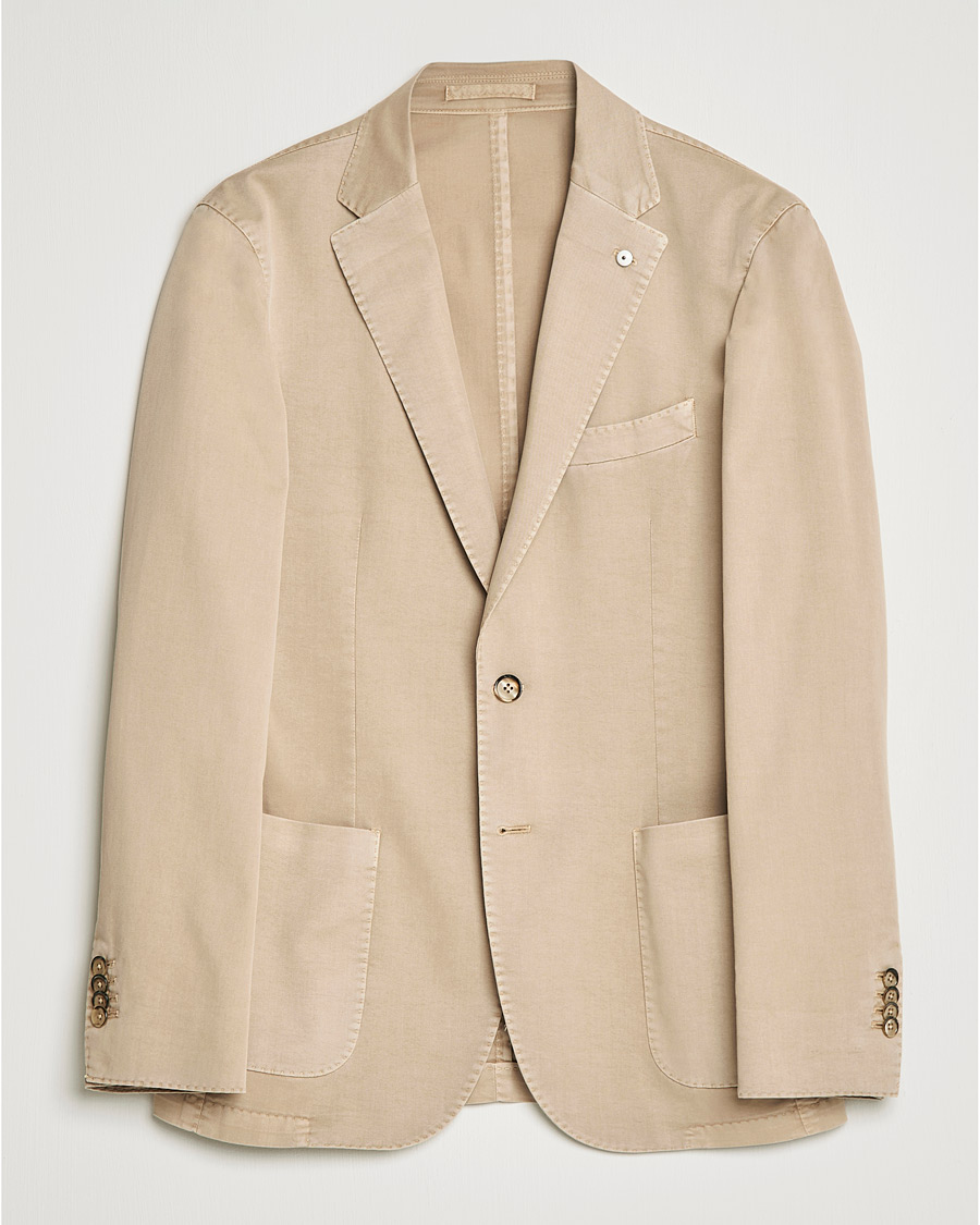 Herren | Sakkos | L.B.M. 1911 | Jack Regular Fit Cotton Stretch Blazer Sand