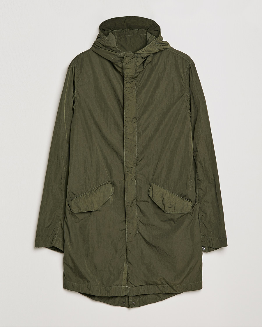 Herren | Jacken | L.B.M. 1911 | Garment Dyed Nylon Coat Olive