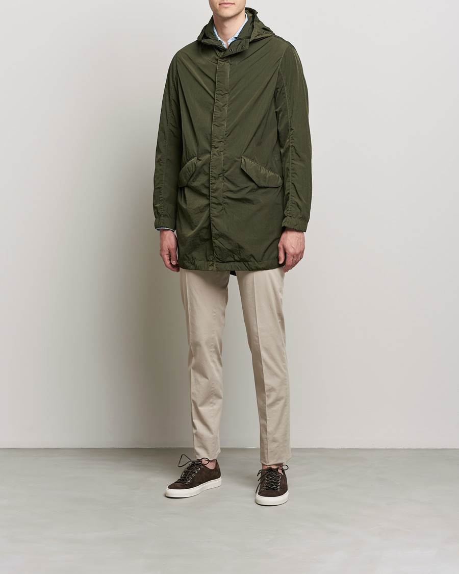Herren | Jacken | L.B.M. 1911 | Garment Dyed Nylon Coat Olive