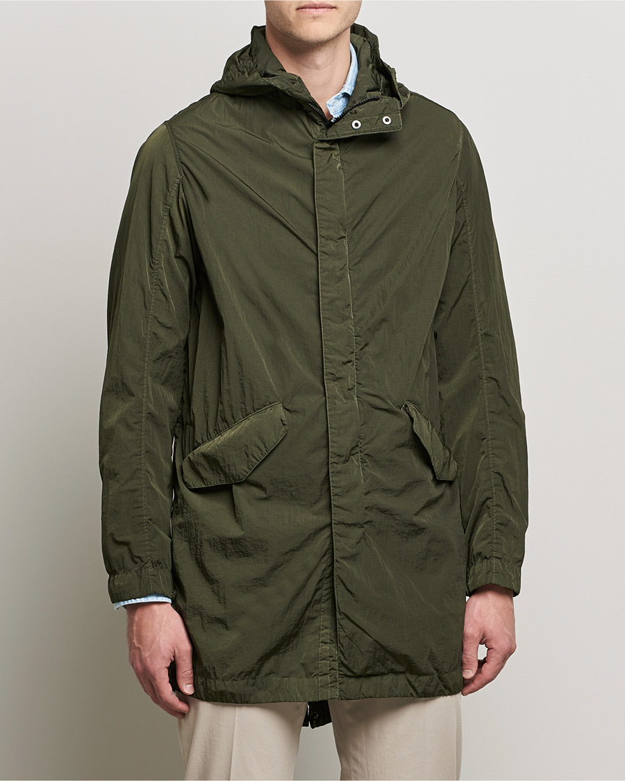 Herren | Jacken | L.B.M. 1911 | Garment Dyed Nylon Coat Olive