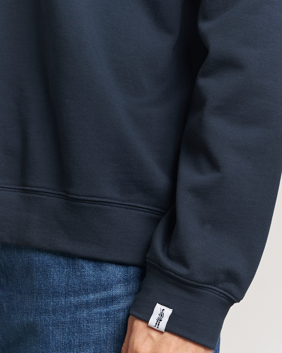 Herren | Pullover | Mackintosh | Dandyman Zip Sweat Navy